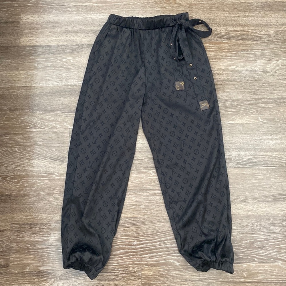 Silk black pants